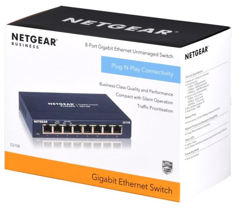 Switch Netgear GS108GE 8p Unmanaged Gigabit