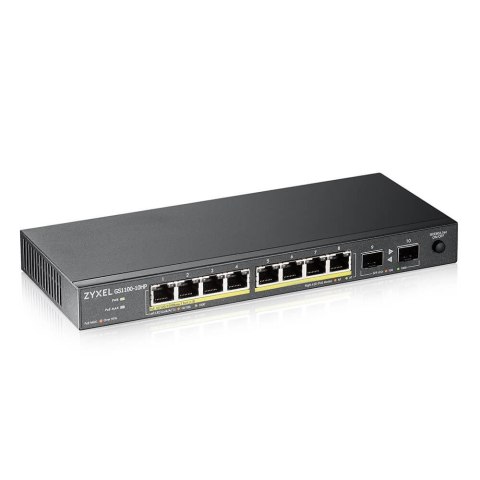 Switch Zyxel GS1100-10HP 10p PoE (PoE+: 8) 130W Unmanaged Gigabit Switch Zyxel GS1100-10HP 10p PoE (PoE+: 8) 130W Unmanaged Gigabit