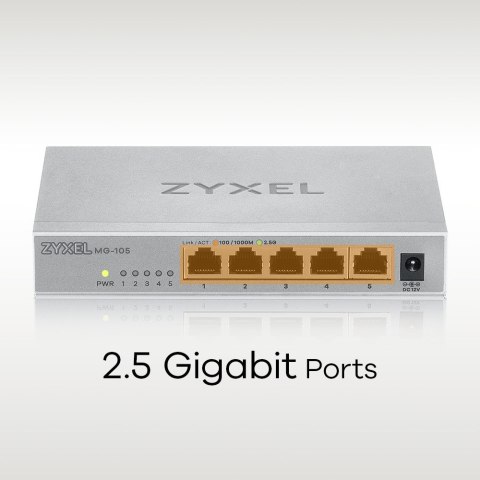 Switch Zyxel MG-105 5p Unmanaged Multigigabit