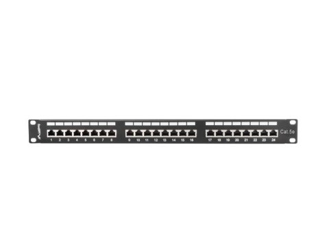 Patch panel Lanberg PPS5-1024-B (1U; kat. 5e; 24xRJ-45) Patch panel Lanberg PPS5-1024-B (1U; kat. 5e; 24xRJ-45)