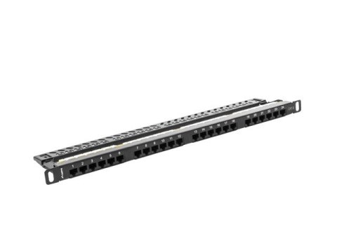 Patch panel Lanberg PPU6-0024-B (0.5U; kat. 6; 24xRJ-45)