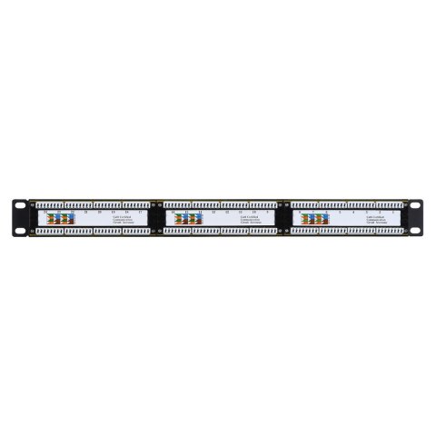 Q-LANTEC Patch panel UTP kat.6, 24 porty złącza LSA 1U